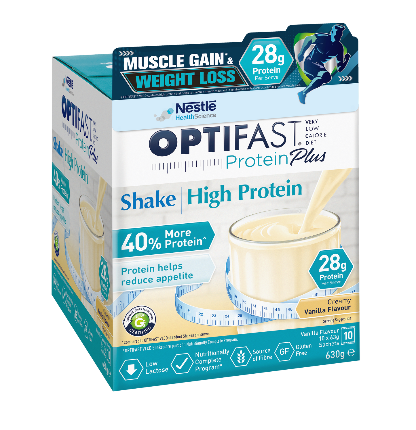 雀巢 OPTIFAST Protein Plus 高蛋白瘦身代餐 63克x10包 | Nestle