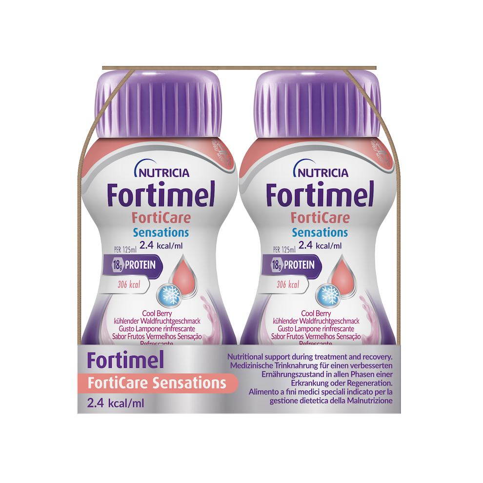 Fortimel® FortiCare® Sensations 能全素奧米加3 癌症專用營養品 (冰涼莓味) (125毫升 x 24支) - 全港格價