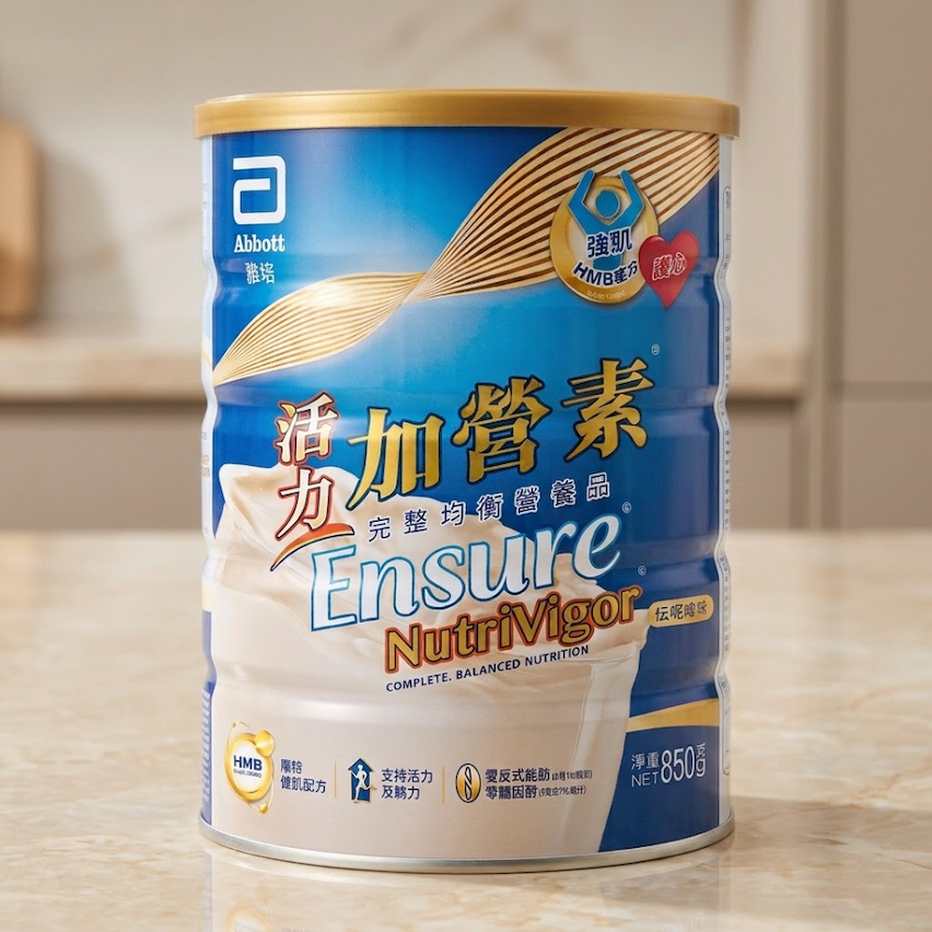Ensure® NutriVigor 活力加營素 全面均衡營養品 雲呢拿味 (850克)