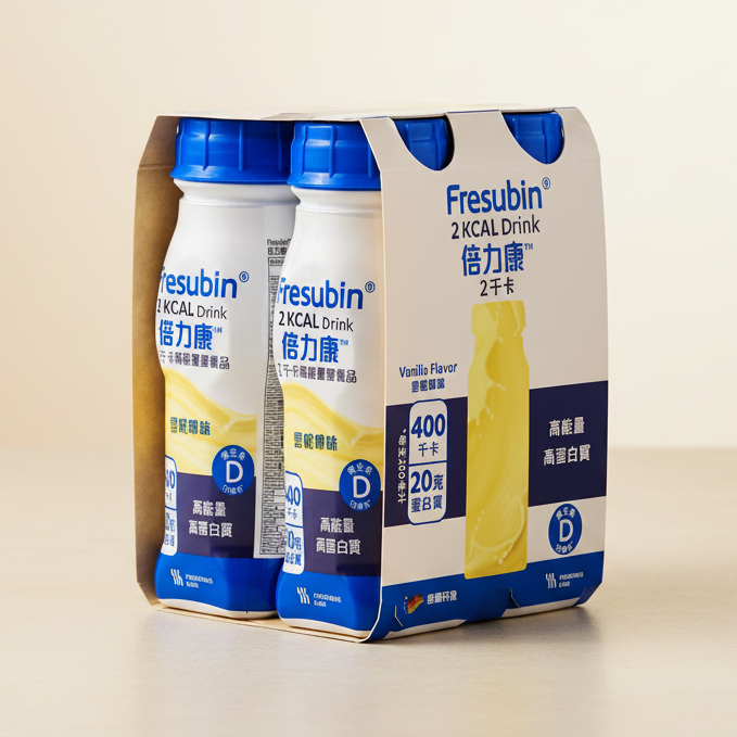 【孖裝優惠】Fresubin® 2 kcal Drink 倍力康™ 2千卡高能量營養品 (200毫升)48支 - 全港格價
