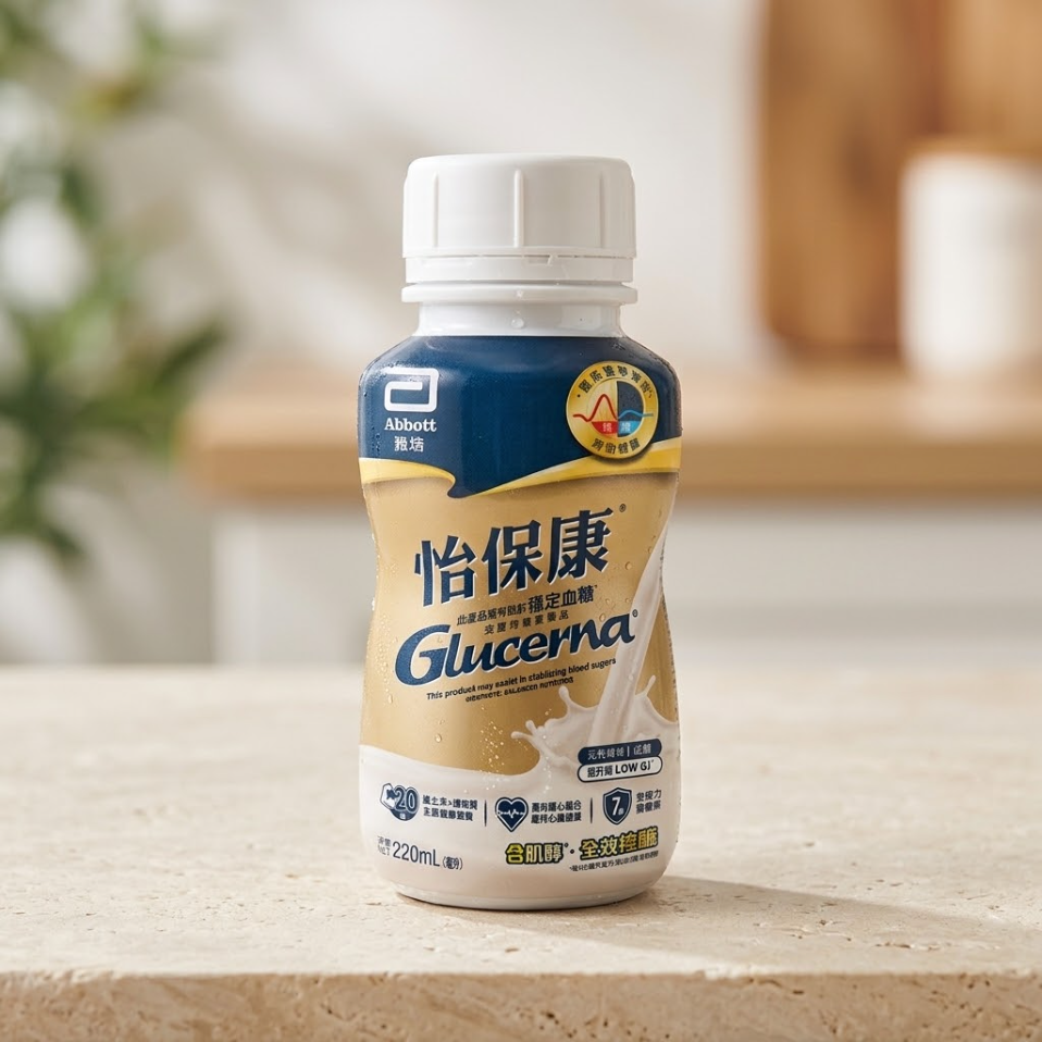 Glucerna® 怡保康 即飲裝 關注血糖營養配方 雲呢拿味 (220毫升)