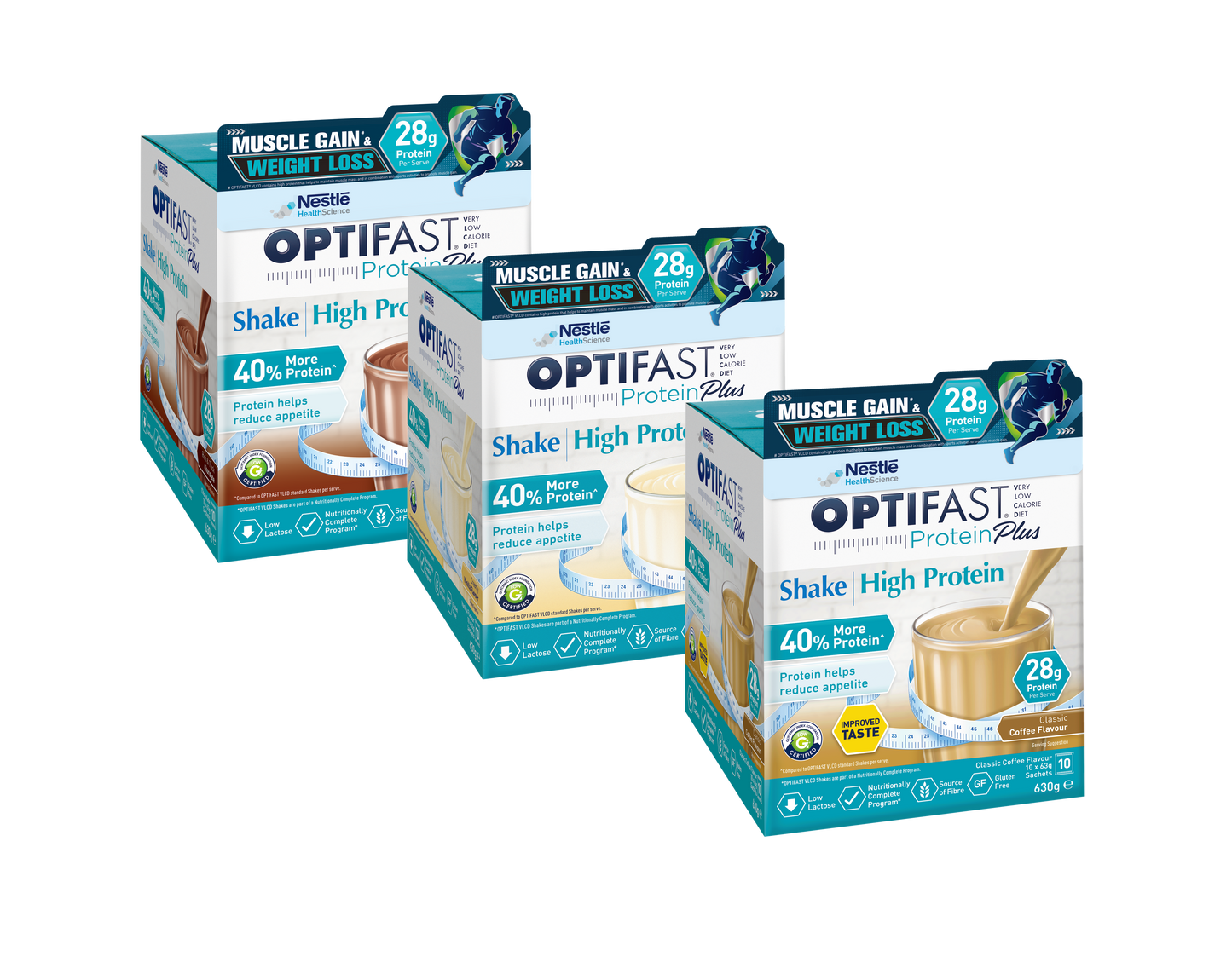 雀巢 OPTIFAST Protein Plus 高蛋白瘦身代餐 63克x10包 | Nestle