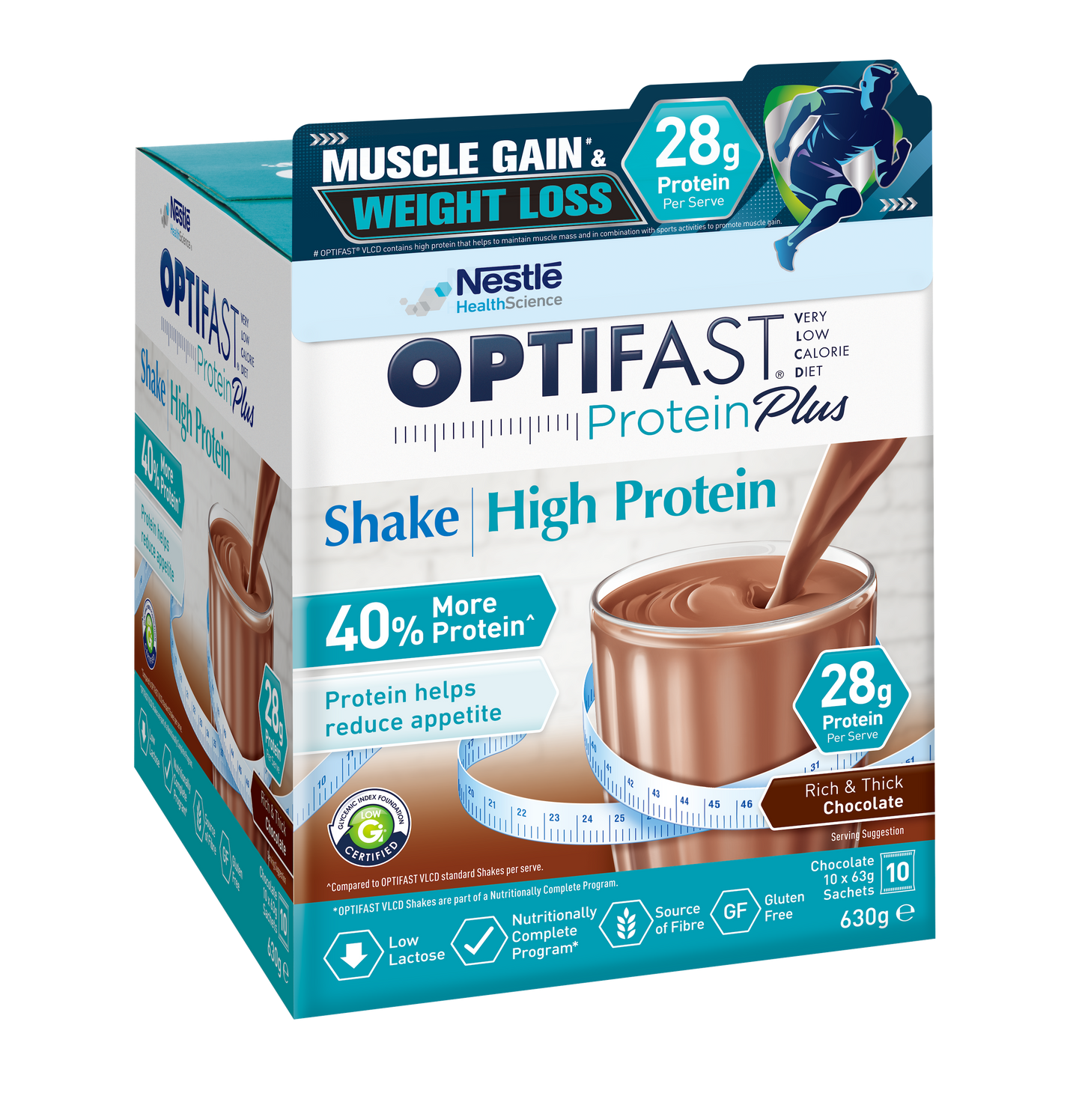 雀巢 OPTIFAST Protein Plus 高蛋白瘦身代餐 63克x10包 | Nestle