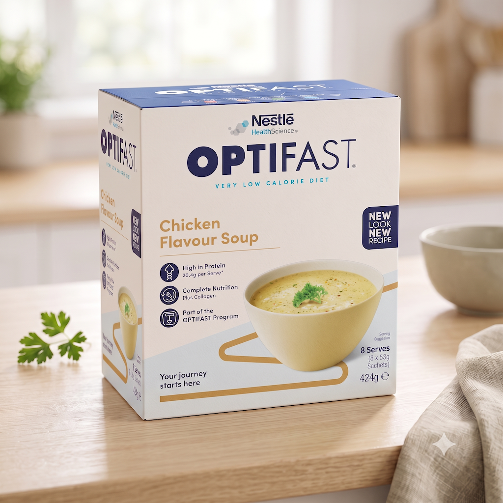雀巢 OPTIFAST 瘦身濃湯代餐 53克x8包 | Nestle Meal Replacement Soup - 全港格價