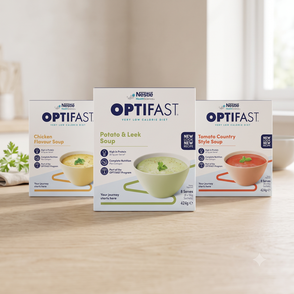 雀巢 OPTIFAST 瘦身濃湯代餐 53克x8包 | Nestle Meal Replacement Soup - 全港格價