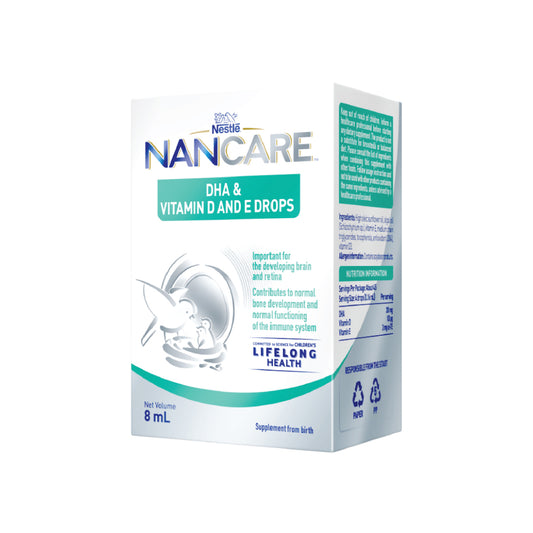 雀巢®NANCARE®萃乳全護營養素-維他命 D, E & DHA滴劑
