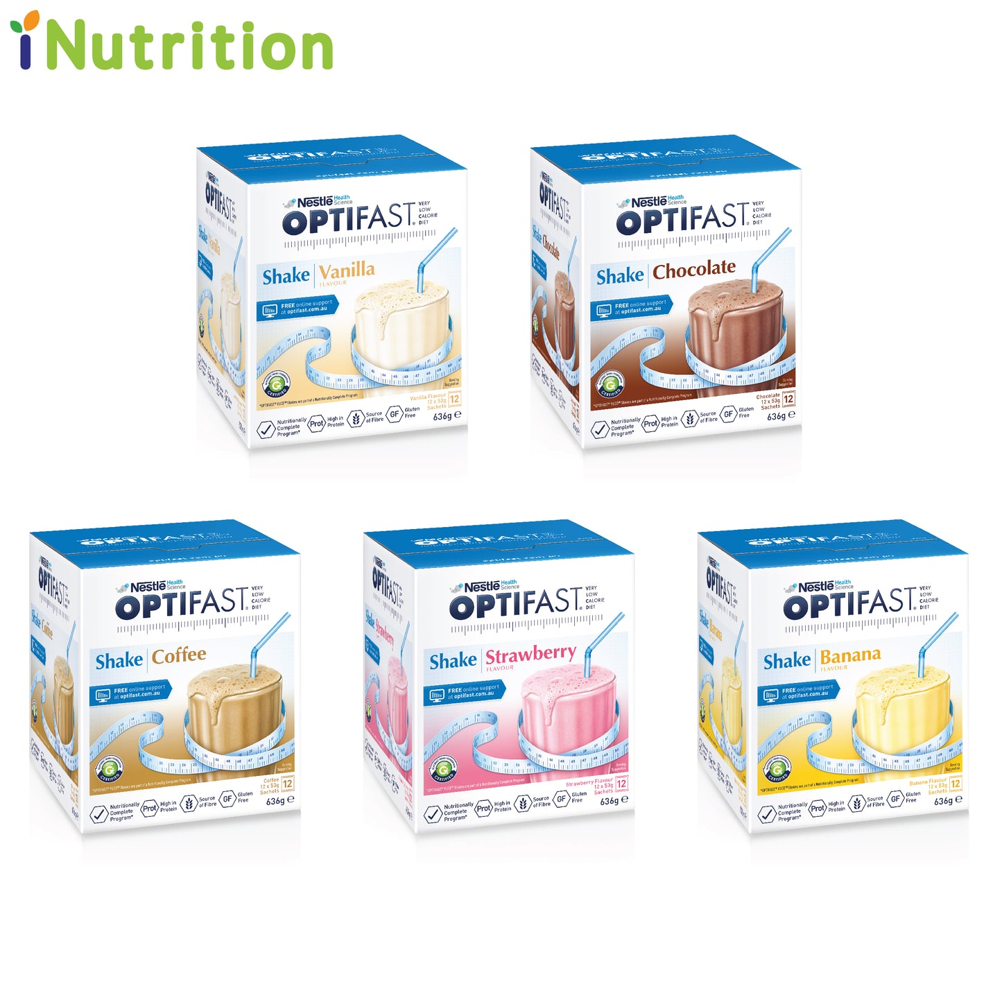 雀巢 OPTIFAST 瘦身奶昔代餐 53克x12包 | Nestle Meal Replacement Shake